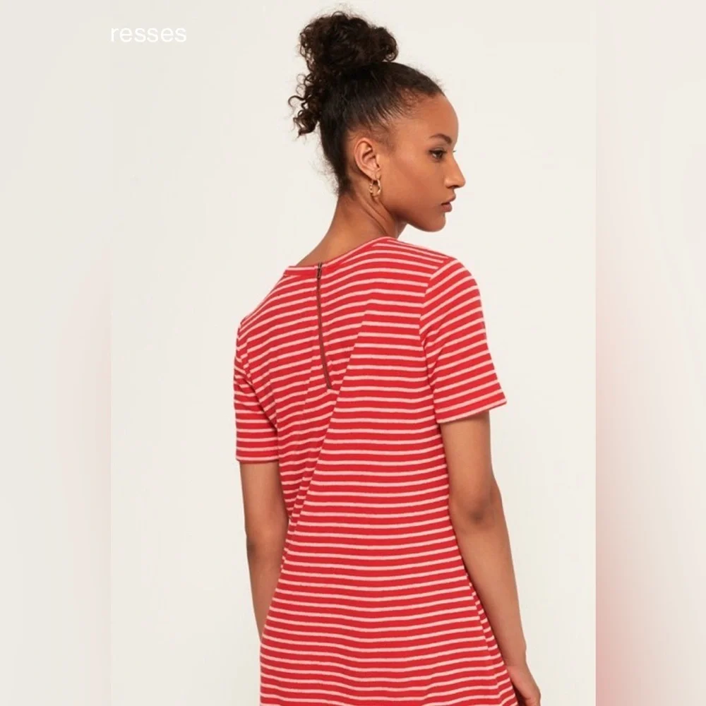 Superdry Edison Striped Ottoman Dress Size 8